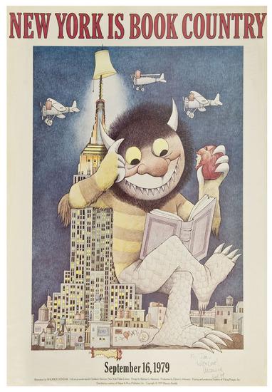 Appraisal: SENDAK Maurice b New York Is Book Country Colored poster