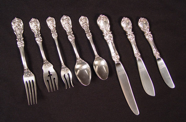 Appraisal: REED BARTON FRANCIS I STERLING FLATWARE piece place setting by