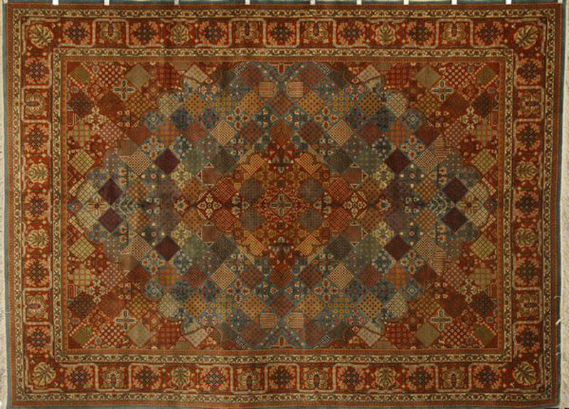 Appraisal: - Indo Joshagan Rug Indo Joshagan rug hand woven '