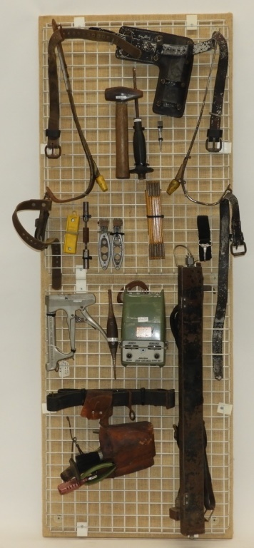 Appraisal: BELL TELEPHONE LINEMAN REPAIR TOOL COLLECTION United States th CenturyContains