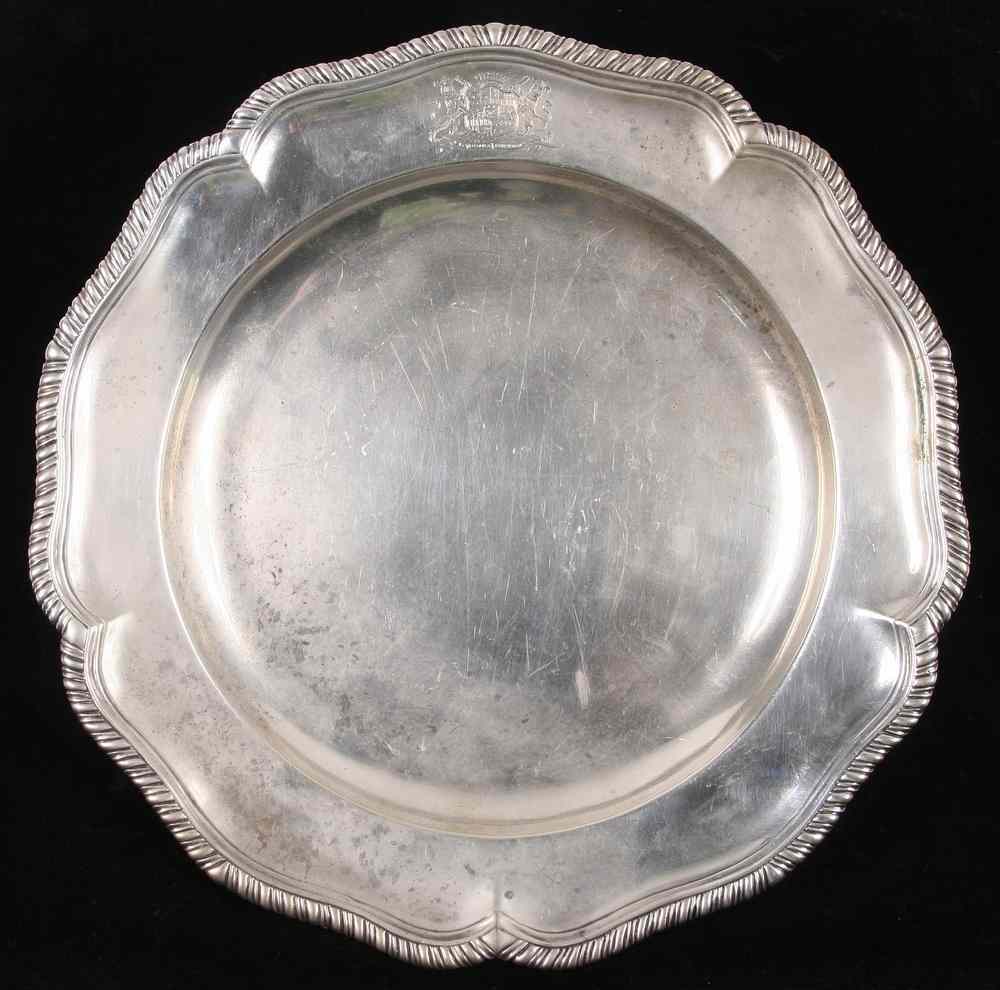 Appraisal: STERLING SILVER PLATE - th c German Sterling Silver Plate