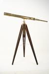 Appraisal: TELESCOPE - th C French mounted brass telescope Side adjusting