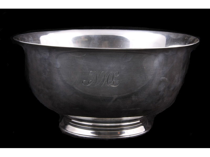 Appraisal: Tiffany Co Sterling Silver Revere Bowl ca - with hand