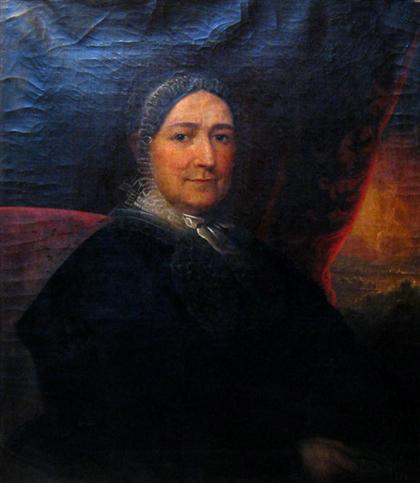 Appraisal: American School th century portrait of a lady in black