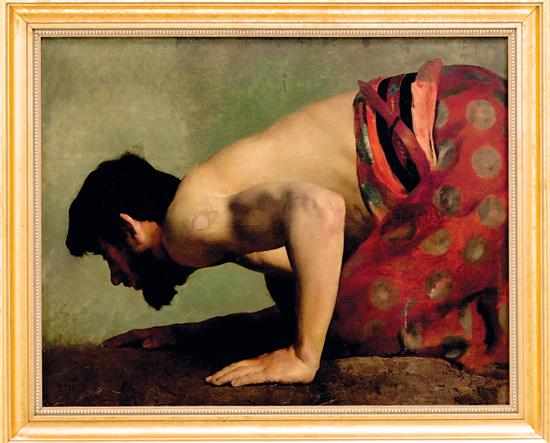 Appraisal: Paul Alexandre Alfred Leroy French - STUDY OF SUPPLICANT BEFORE