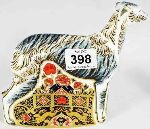 Appraisal: Royal Crown Derby Paperweight Lurcher Boxed