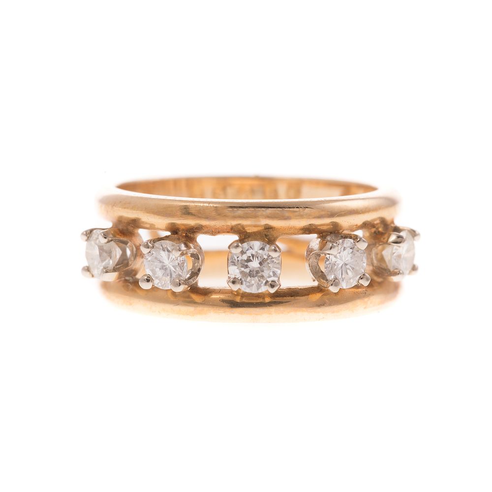 Appraisal: A Ladies Stone Diamond Ring in K K yellow gold