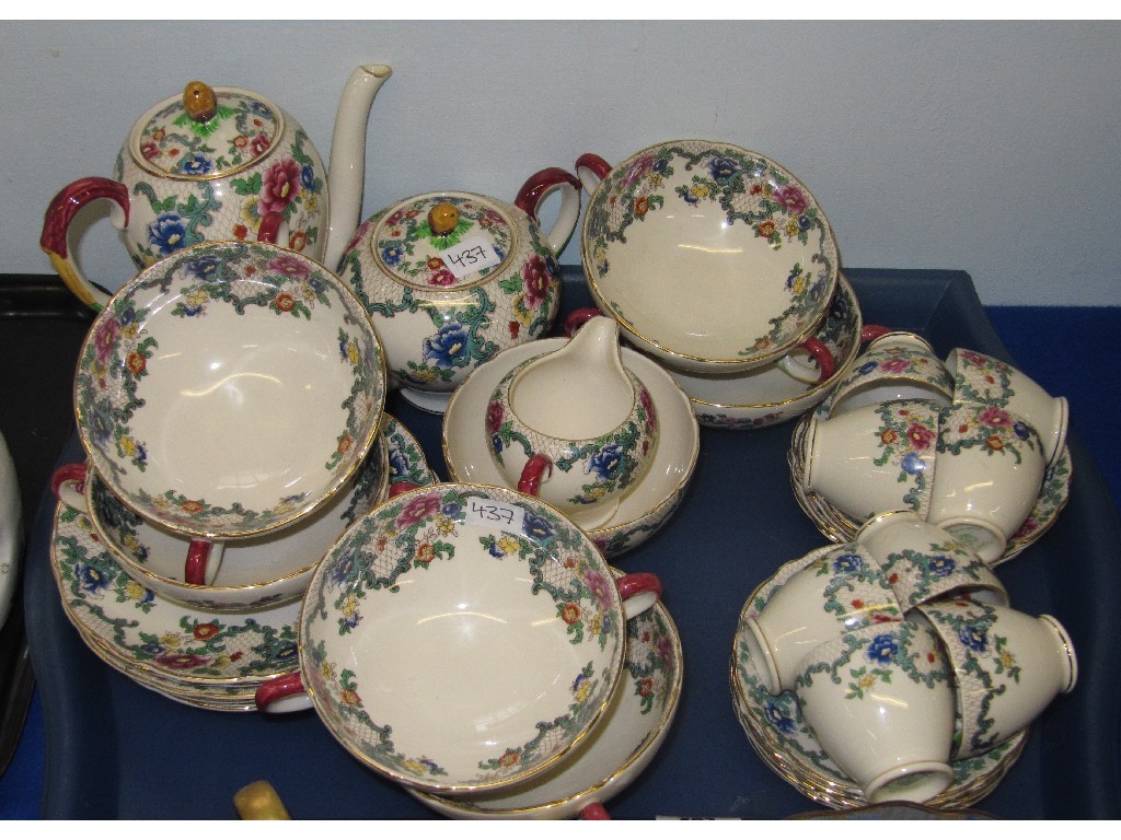 Appraisal: Tray lot of Royal Cauldon 'Victoria' teawares