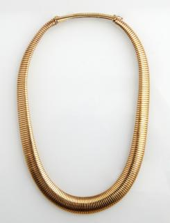 Appraisal: K Yellow Gold Graduated Snake Chain L - in W