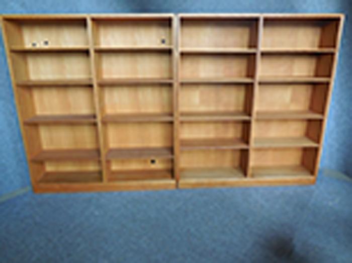 Appraisal: PAIR OF BORGE MOGENSEN DANISH - TEAK BOOKCASES x x