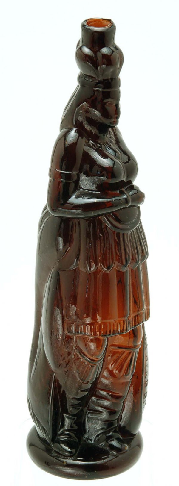 Appraisal: A figural bitters bottle of a full length Indian holding