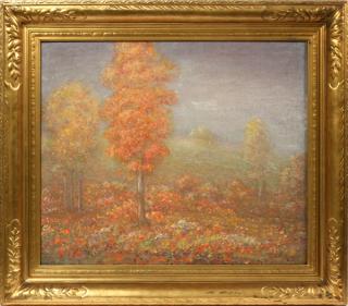 Appraisal: AMERICAN OIL ON CANVAS C H W LANDSCAPE Not signed