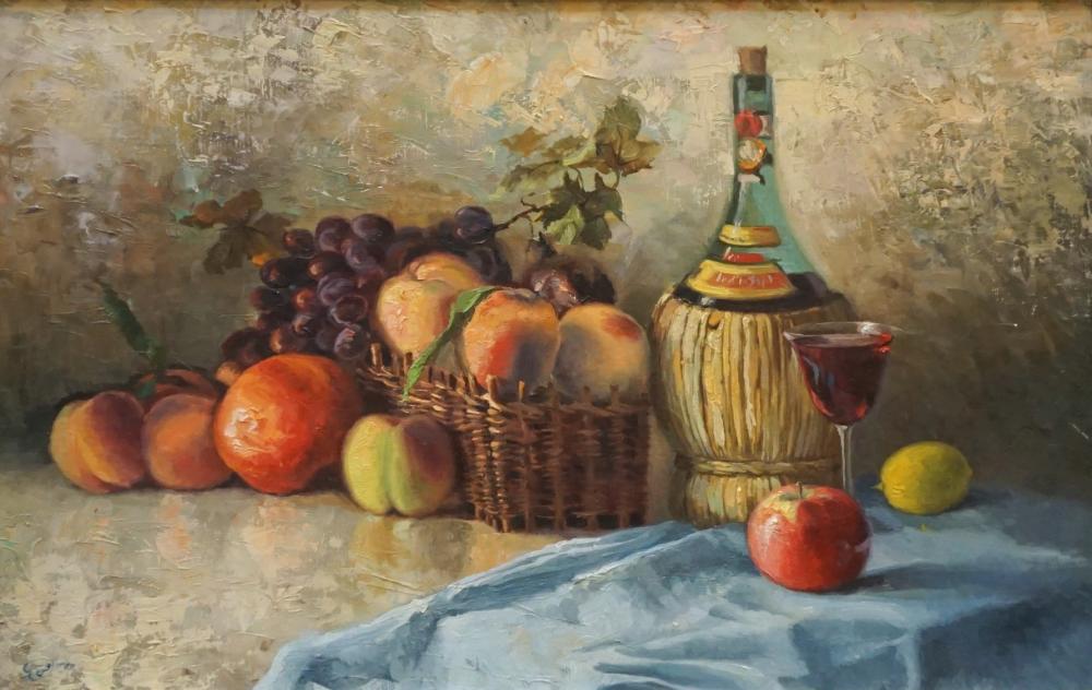 Appraisal: Possibly Arabic School th Century Still Life of Fruits and