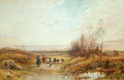 Appraisal: WILLIAM MANNERS R B A c -c Autumnal Scene with