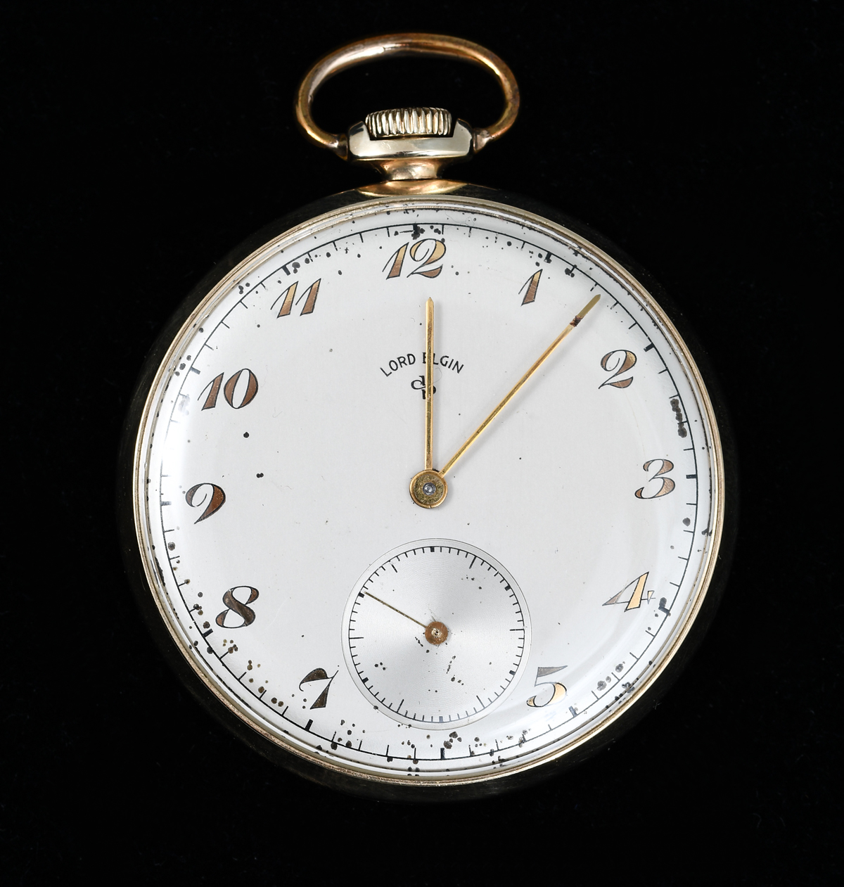 Appraisal: K LORD ELGIN OPEN FACE POCKET WATCH Elgin open face