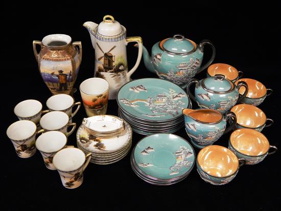 Appraisal: ASIAN th C Japanese porcelain two tea sets forty pieces