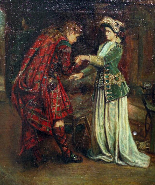 Appraisal: SCOTTISH SCHOOL HIGHLAND CAVALIER signed and dated lower left oil