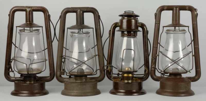 Appraisal: Lot of Kerosene Railroad Lanterns Description Includes one marked Embury