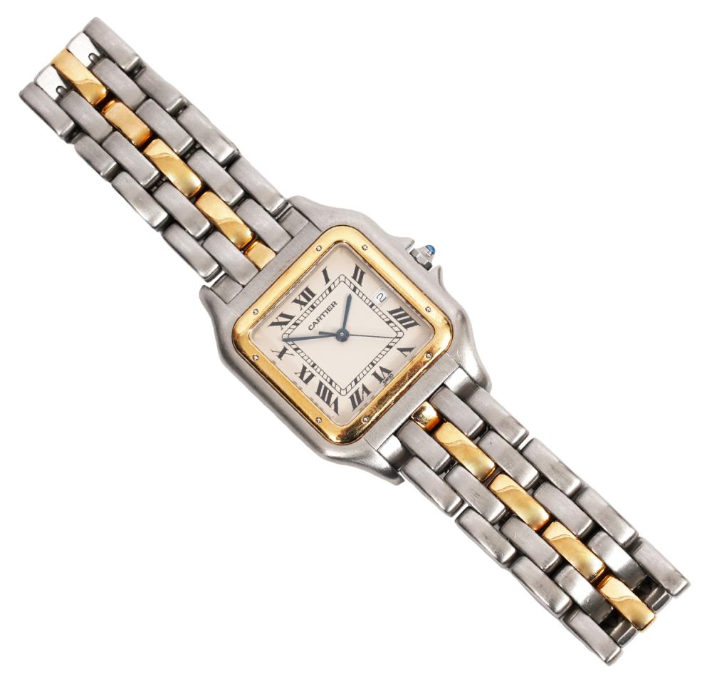 Appraisal: CARTIER JUMBO PANTHERE LADY'S WRISTWATCHCartier Jumbo Panthere lady's wristwatch in