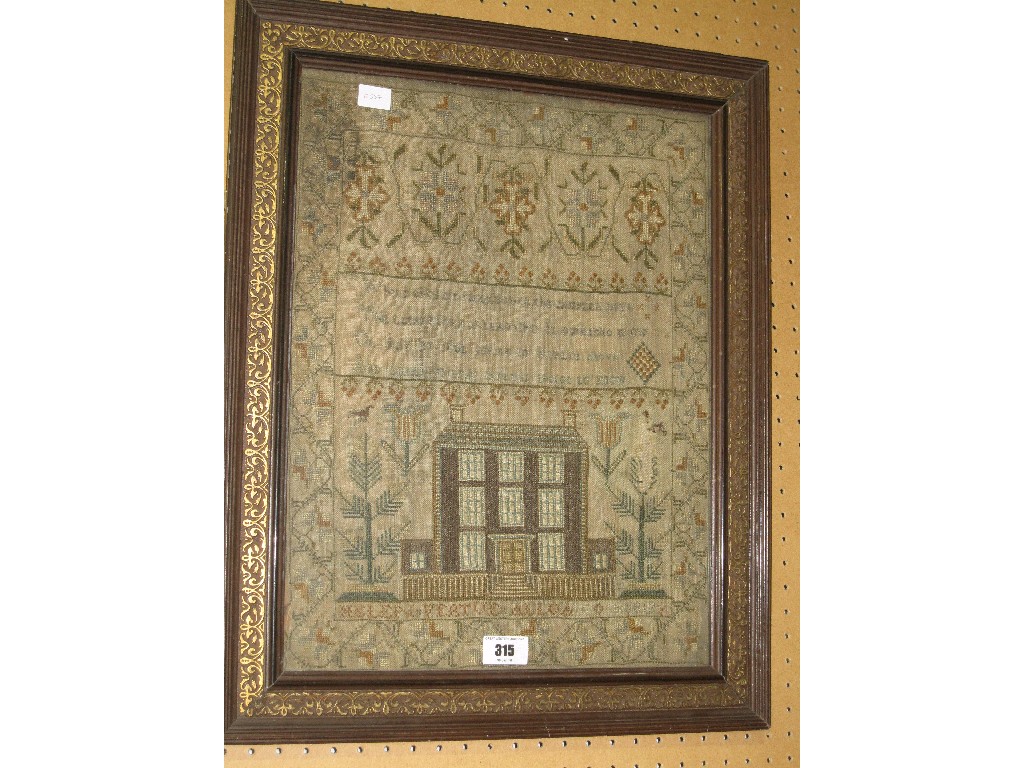 Appraisal: Framed sampler dated