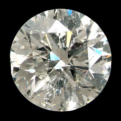 Appraisal: cts unmounted diamond round brilliant-cut estimated weight cts color J