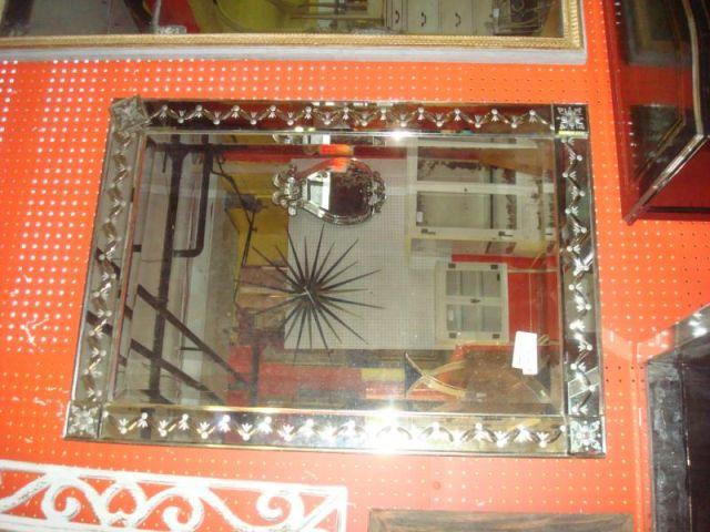 Appraisal: Venetian Style Beveled Mirror From a Rye home Dimensions x