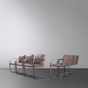 Appraisal: Ludwig Mies van der Rohe - Set of Six 'Brno'