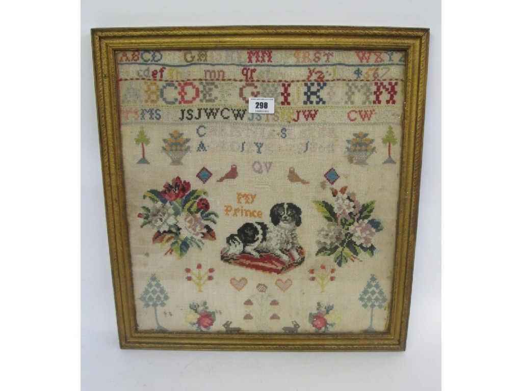 Appraisal: Framed sampler dated