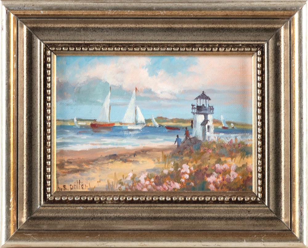 Appraisal: HELEN SHARP POTTER America Contemporary Brant Point Nantucket Signed lower