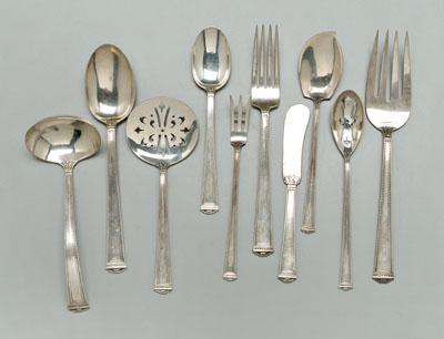 Appraisal: Pantheon sterling flatware International pieces single monogram on fronts triple