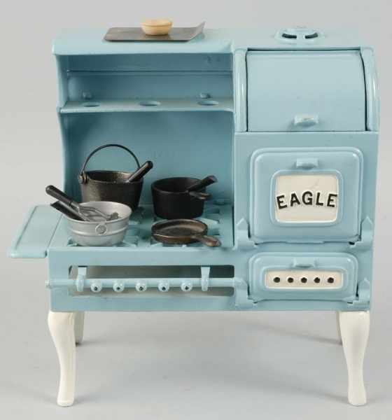 Appraisal: Cast Iron Hubley Eagle Children's Stove Description Includes three accessories