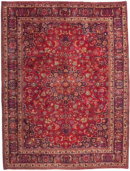 Appraisal: A Meshed carpet Northeast Persia late th century size approximately