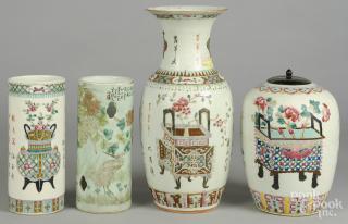 Appraisal: Chinese porcelain vase together with a ginger jar and two