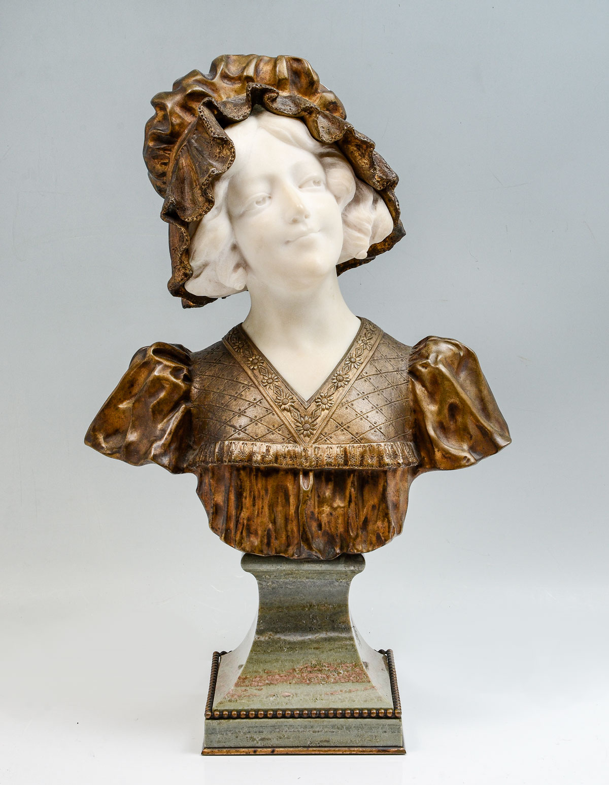 Appraisal: GORY Affortunato French Italian - ''Muriel'' Art Nouveau Marble and