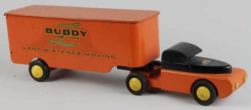 Appraisal: Scarce Wooden Buddy L Moving Truck Toy Description Made during