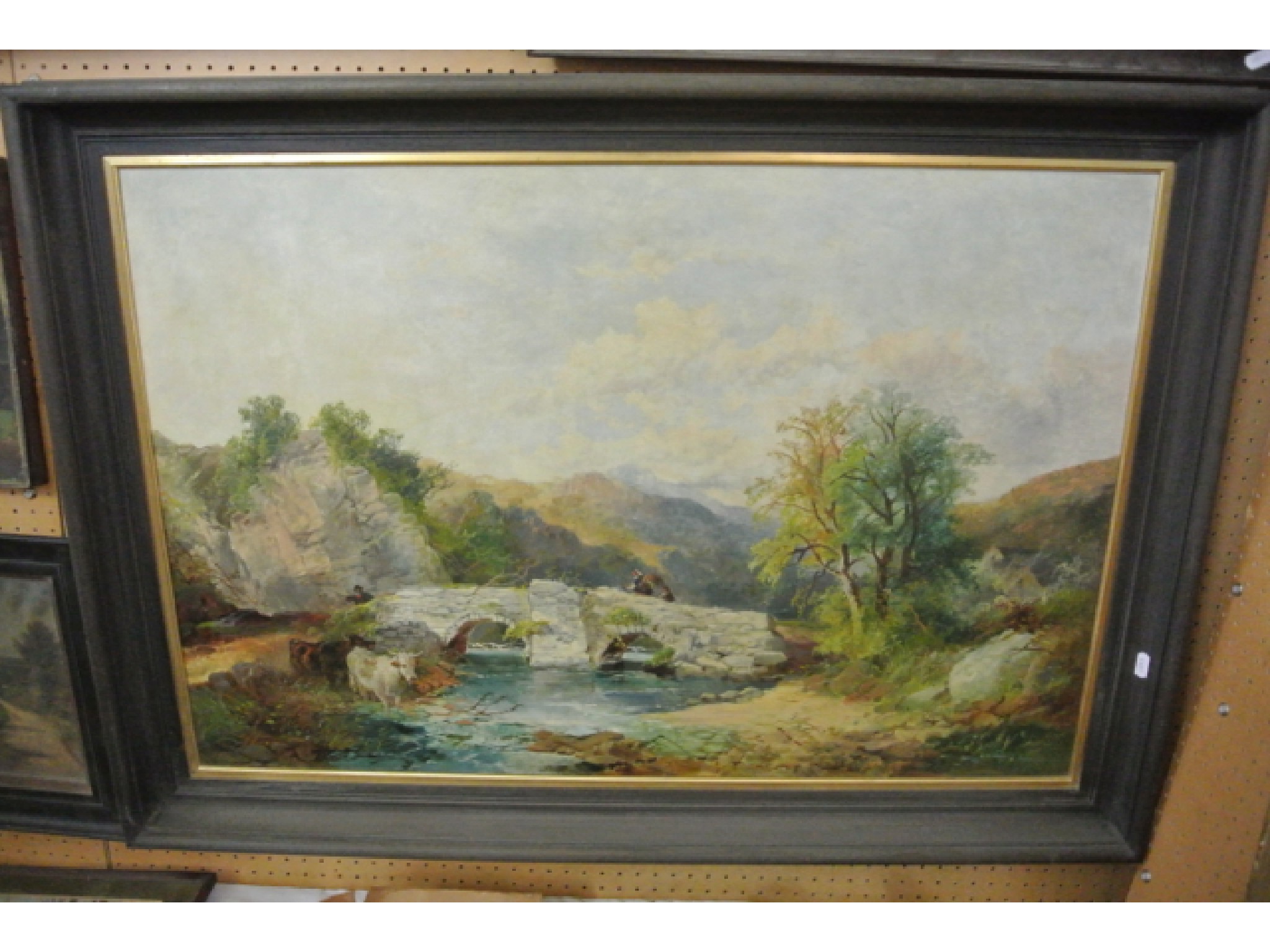 Appraisal: A late th century oil painting on canvas showing a