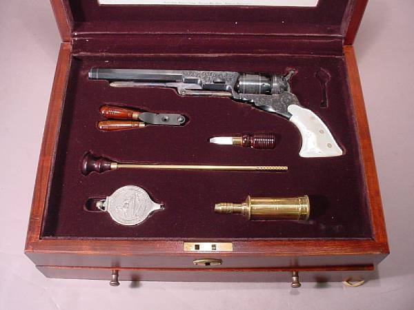 Appraisal: A deluxe cased Colt Texas Paterson percussion revolver by U