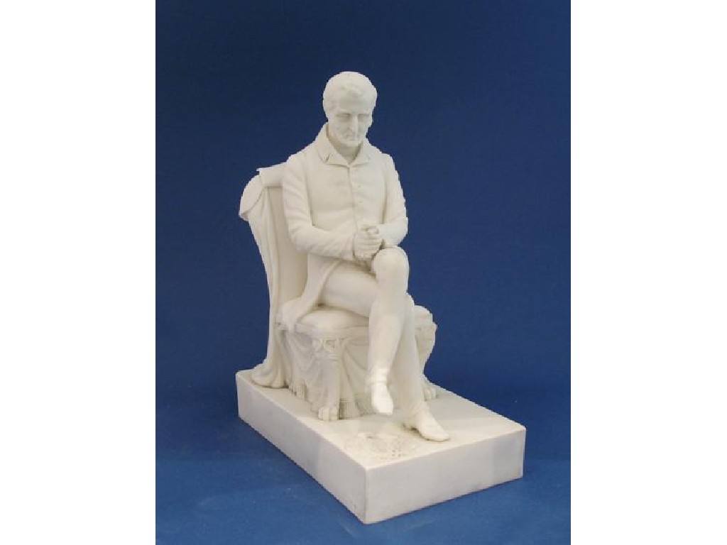 Appraisal: A PARIANWARE MODEL OF THE DUKE OF WELLINGTON after the