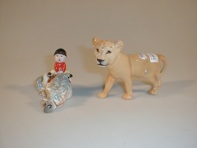 Appraisal: A Beswick model of a lion cub and a Beswick