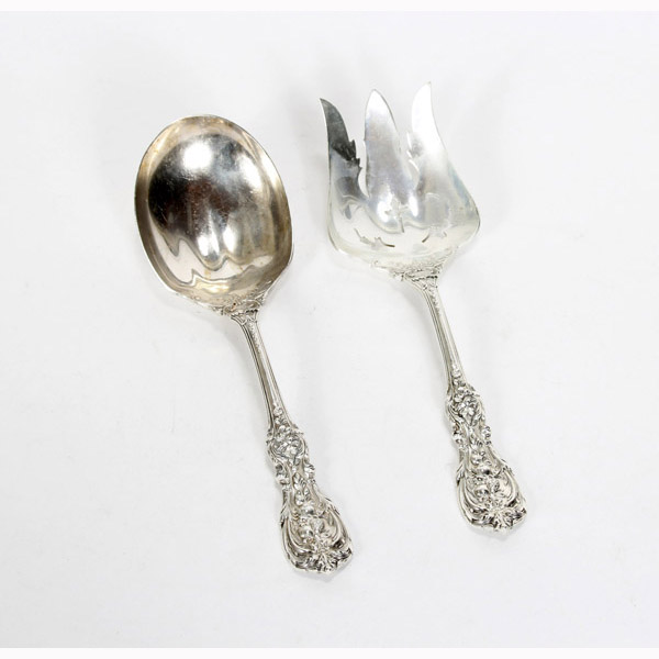 Appraisal: Reed Barton Francis I sterling silver salad serving set pc