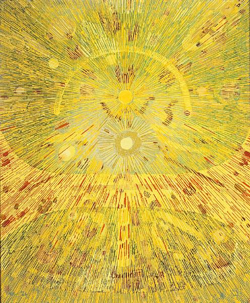 Appraisal: n a Lee Mullican American - Untitled oil on canvas