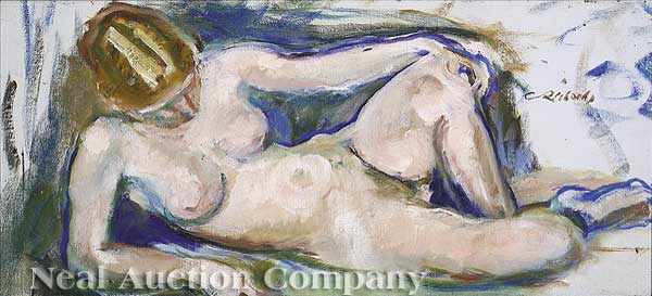 Appraisal: Charles Whitfield Richards American New Orleans - Reclining Blonde oil