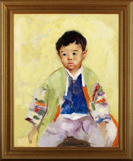 Appraisal: Margery Austen Ryerson American New Jersey - Korean Boy oil