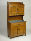 Appraisal: DRY SINK - th C Pennsylvania pine grain decorated dry