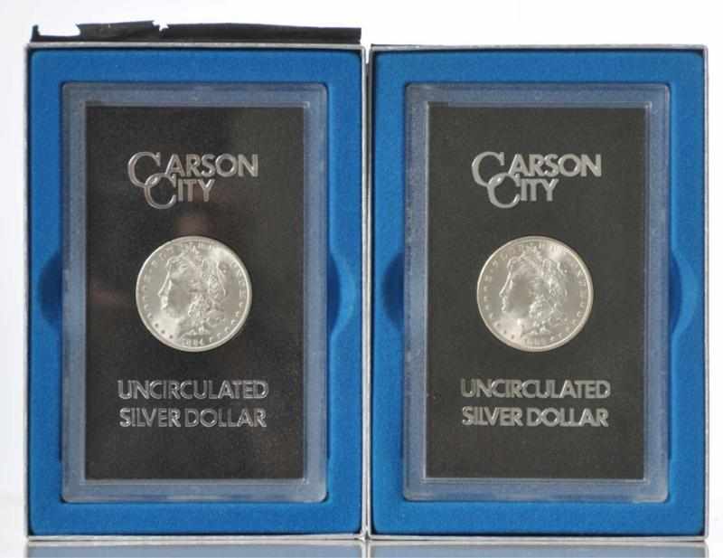 Appraisal: Lot of Carson City Silver Dollars Description CC and CC