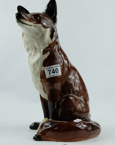 Appraisal: Beswick fireside fox restored ears