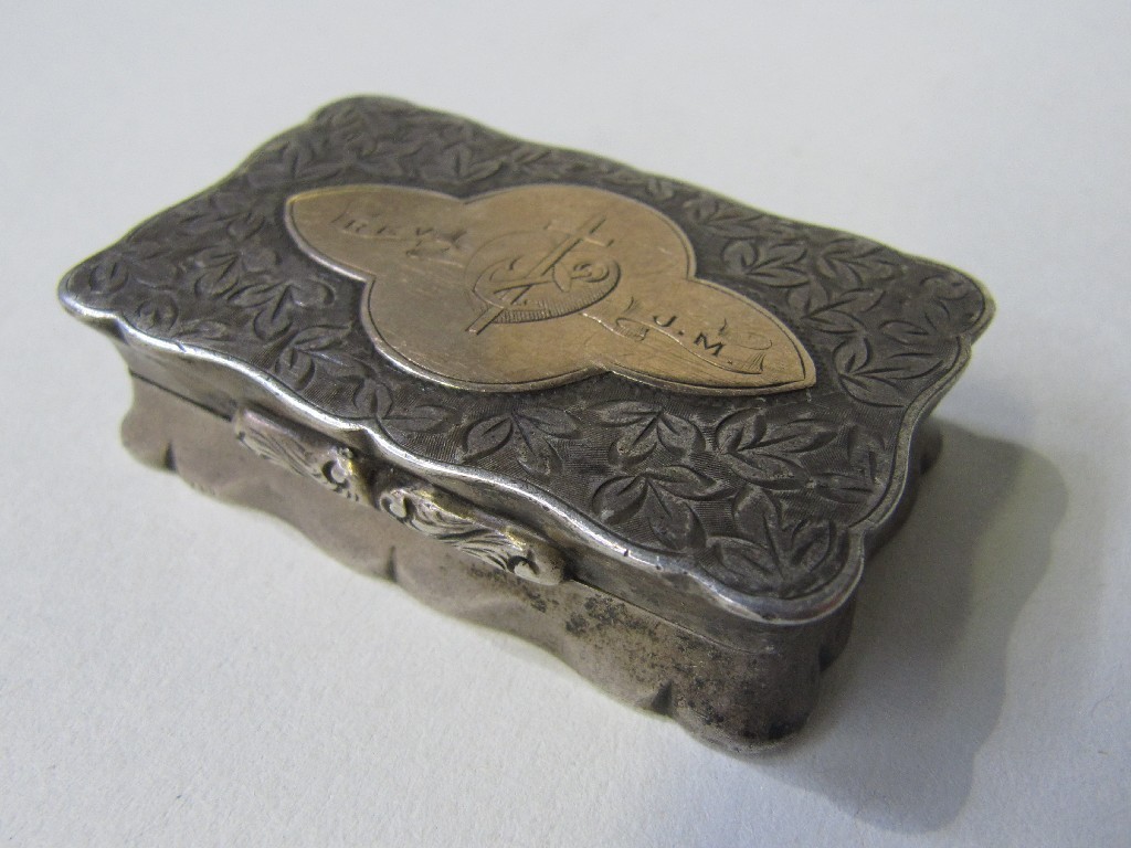 Appraisal: Silver snuff box Birmingham