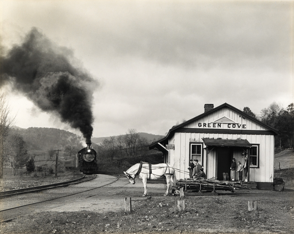 Appraisal: O WINSTON LINK - Maud Bows to the Virginia Creeper