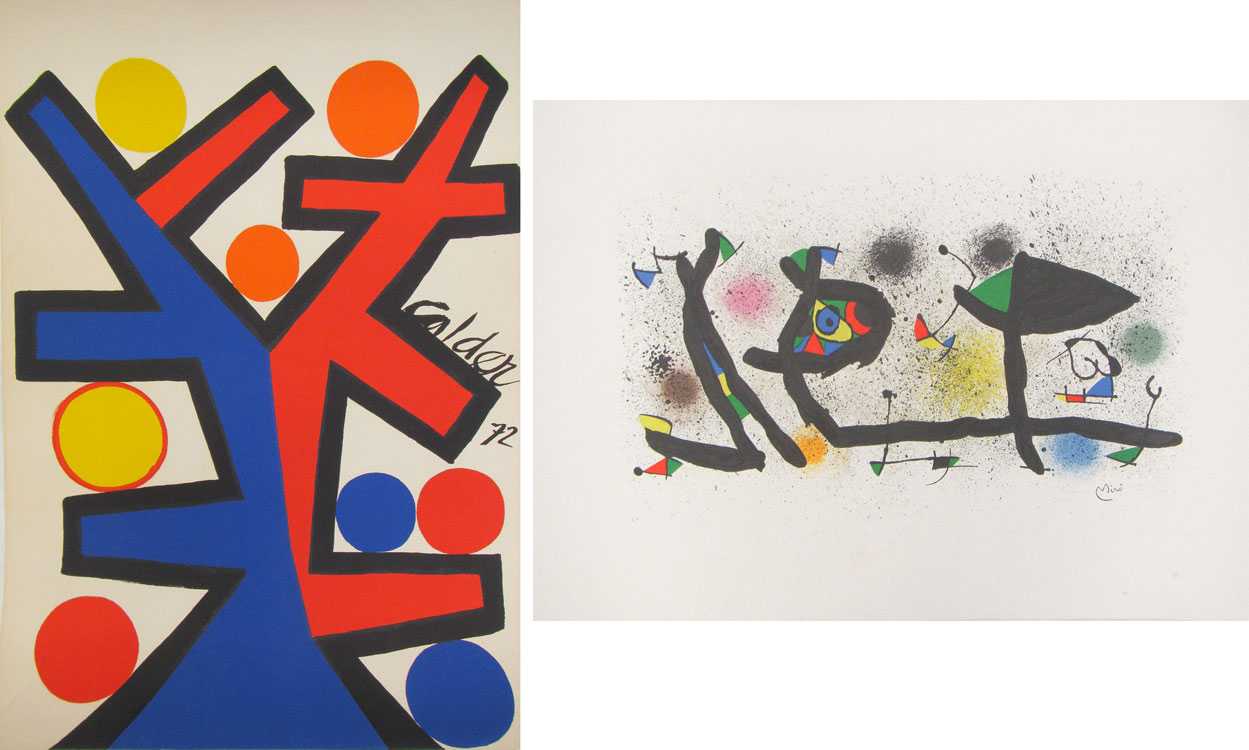 Appraisal: TWO LITHOGRAPHS AFTER ALEXANDER CALDER United States - Asymetrie signed