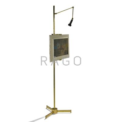 Appraisal: ARREDOLUCE Easel Monza Italy s Brass enameled aluminum wiring Unmarked